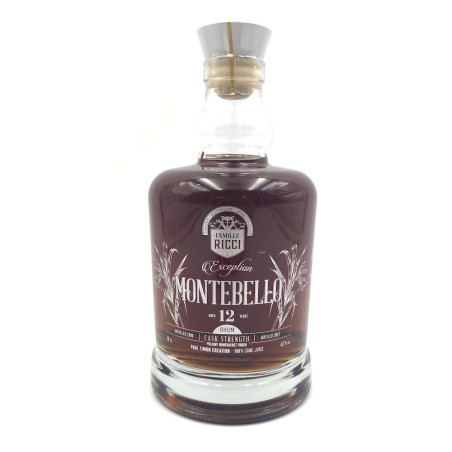 FAMILLE RICCI - RHUM VIEUX - MONTEBELLO - 12 ANS - CASK STRENGTH - 47% - 70CL