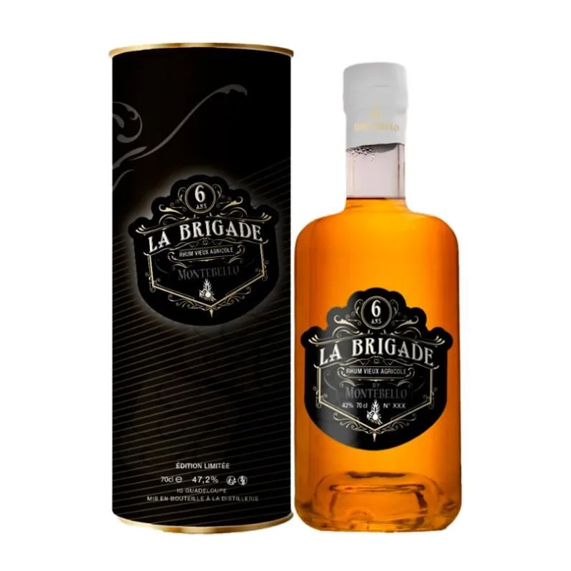 MONTEBELLO - RHUM VIEUX - XO - 6 ANS - LA BRIGADE - 47,2% - 70CL MONTEBELLO - RHUM VIEUX - XO - 6 ANS - LA BRIGADE - 47,2% - 70CL