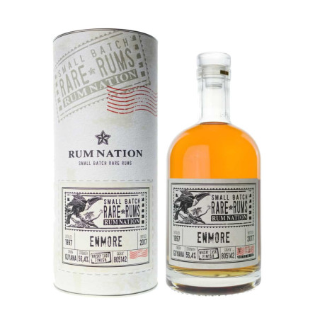 RUM NATION - SMALL BATCH RARE RUMS - ENMORE 1997 - 20 ANS - WHISKY CASK FINISH - 56,4% - 70CL