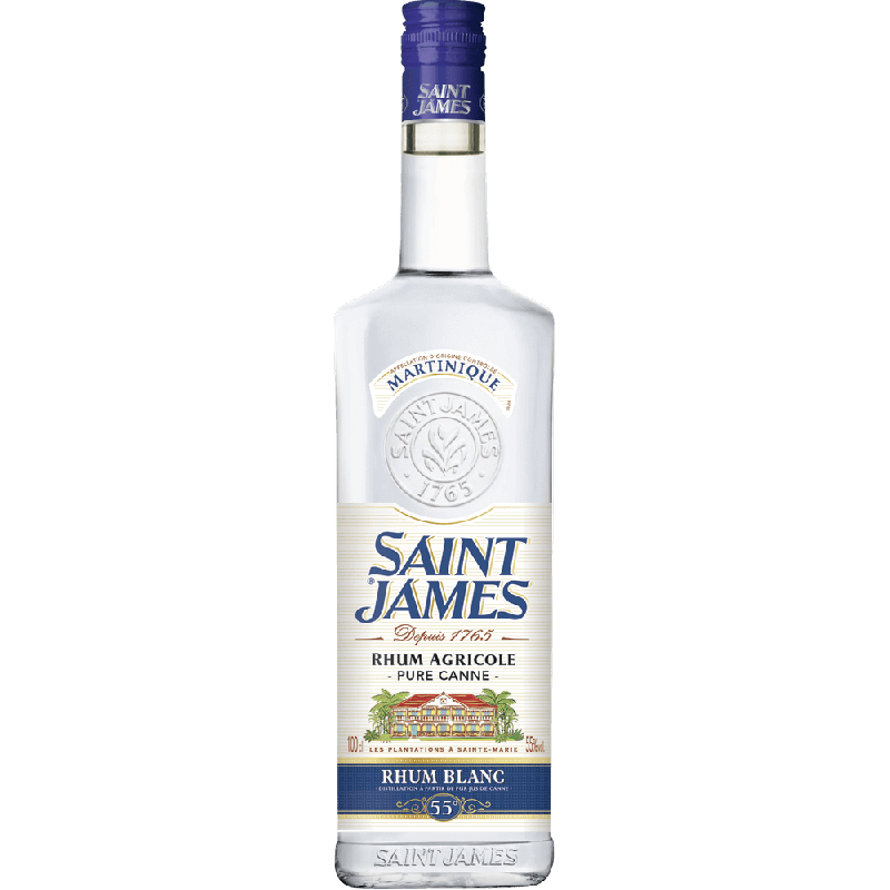 SAINT JAMES - RHUM BLANC - 55% - 1L