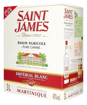 SAINT-JAMES - CUBI RHUM BLANC - 50% - 3L