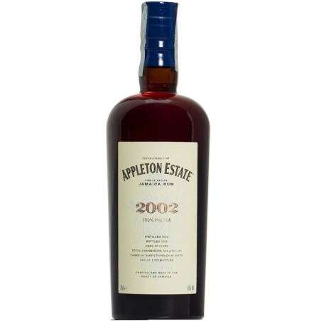 APPLETON ESTATE - HEARTS COLLECTION - 2002 - 20 ANS - 63% - 70CL