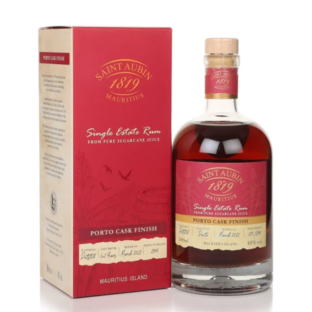 SAINT AUBIN - RHUM VIEUX - PORTO CASK FINISH - 43% - 50CL