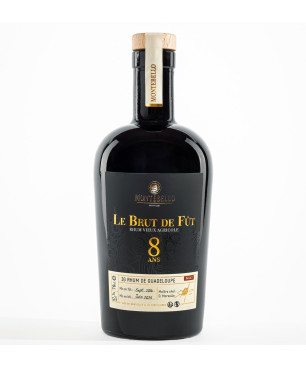 MONTEBELLO - RHUM VIEUX - BRUT DE FUT 8 ANS - 47,7% - 70CL