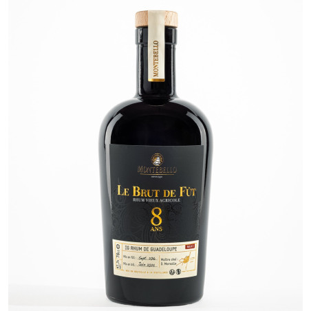 MONTEBELLO - RHUM VIEUX - BRUT DE FUT 8 ANS - 47,7% - 70CL