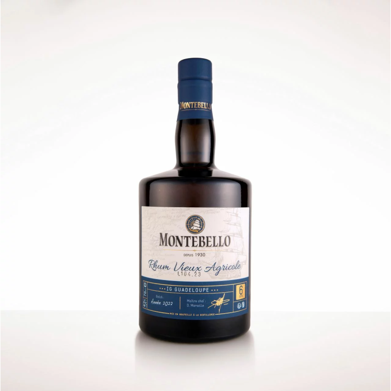MONTEBELLO - RHUM VIEUX - 6 ANS - 42% - 70CL MONTEBELLO - RHUM VIEUX - 6 ANS - 42% - 70CL