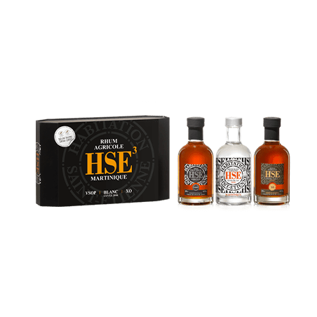HSE - COFFRET 3X20CL VIEUX ET BLANC - 46% - 60CL