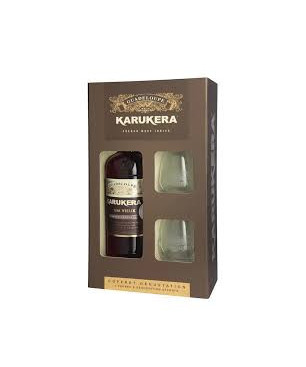 KARUKERA - COFFRET RHUM VIEUX RESERVE SPECIALE + 2 VERRES - 42% - 70CL