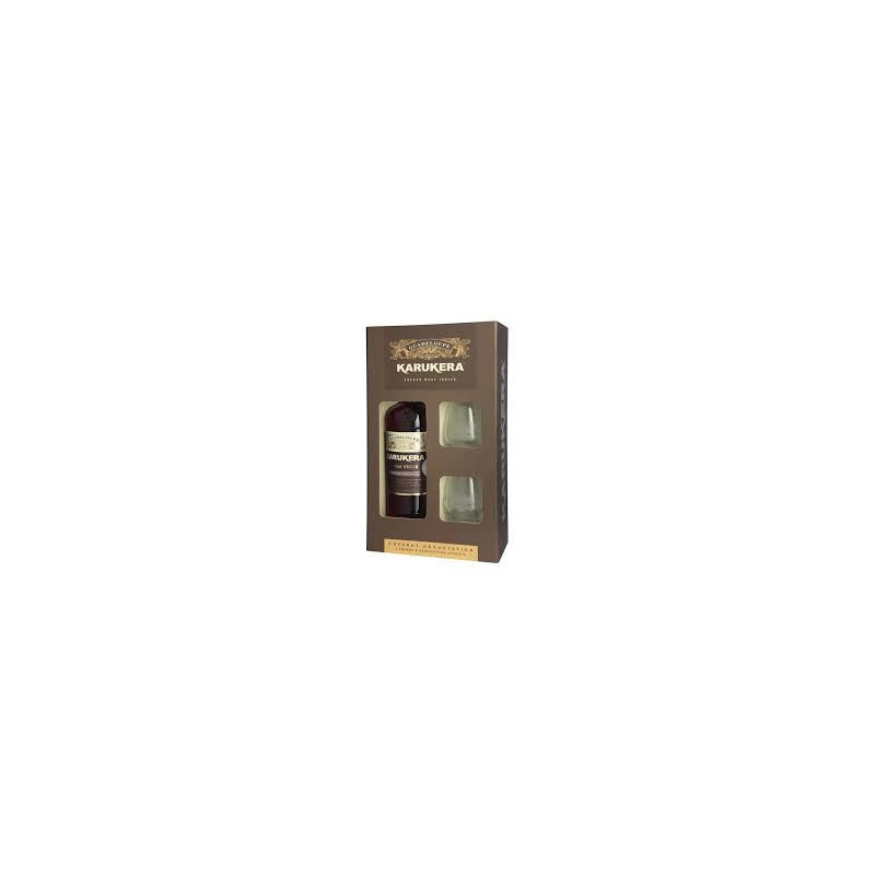 KARUKERA - COFFRET RHUM VIEUX RESERVE SPECIALE + 2 VERRES - 42% - 70CL KARUKERA - COFFRET RHUM VIEUX RESERVE SPECIALE + 2 VERRES - 42% - 70CL