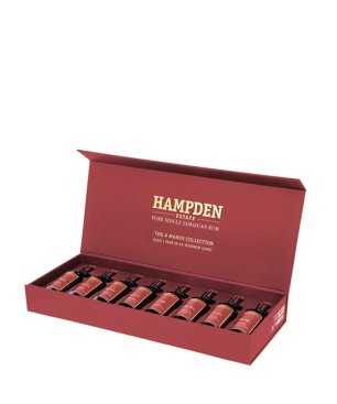 HAMPDEN - 1 AN - COFFRET 8 MARKS - EX-BOURBON - 52% - 160CL