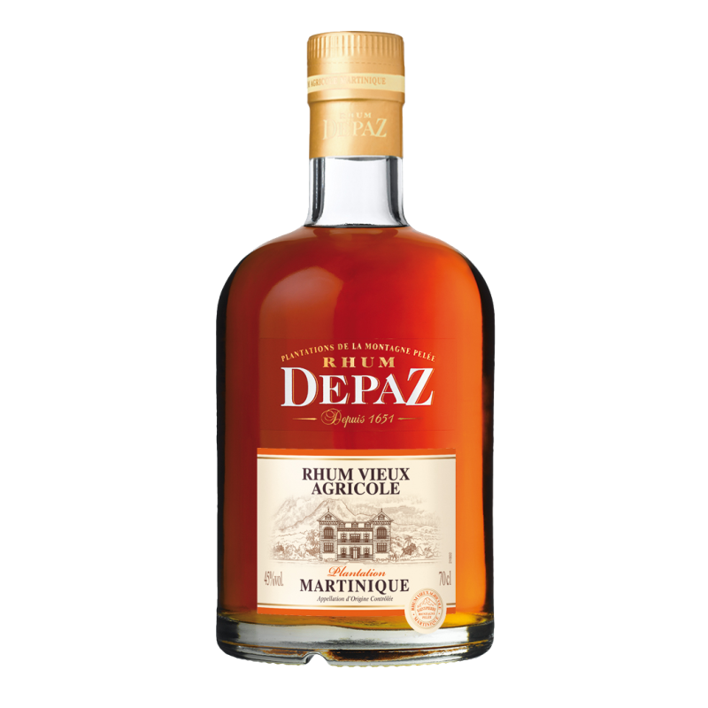 DEPAZ - RHUM VIEUX - PLANTATION - 45% - 70CL DEPAZ - RHUM VIEUX - PLANTATION - 45% - 70CL
