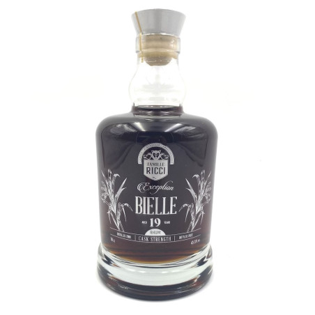 FAMILLE RICCI - RHUM VIEUX - BIELLE - 19 ANS - CASK STRENGTH - 45,5% - 70CL