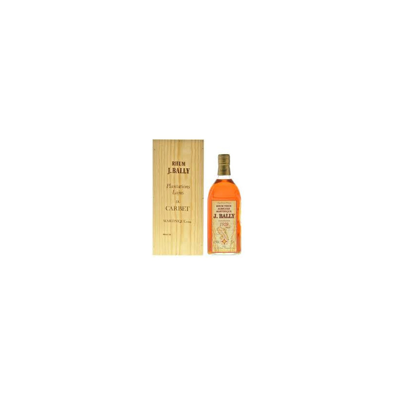 J.BALLY - RHUM VIEUX - 1929 - 41,5% - 75CL J.BALLY - RHUM VIEUX - 1929 - 41,5% - 75CL