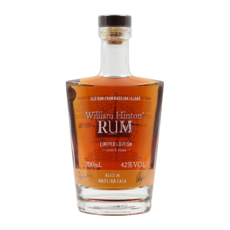 WILLIAM HINTON - RHUM VIEUX - 6 ANS - SINGLE CASK - MADEIRA CASK - 42% - 70CL