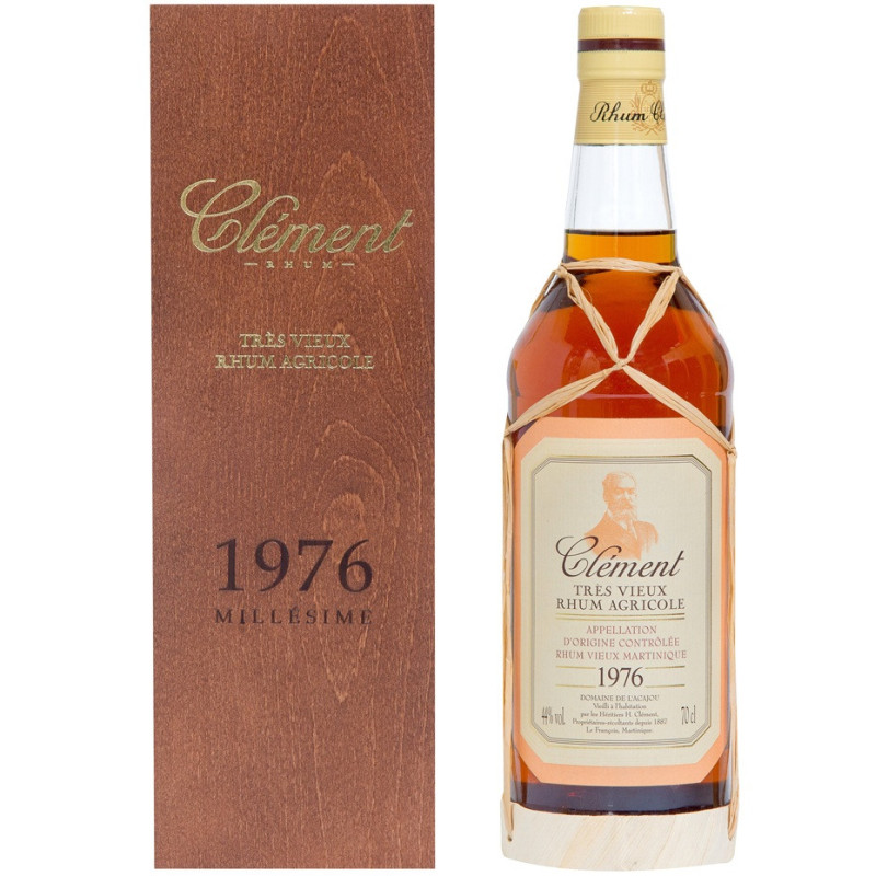CLÉMENT - RHUM VIEUX - 1976 - 44% - 70CL CLÉMENT - RHUM VIEUX - 1976 - 44% - 70CL