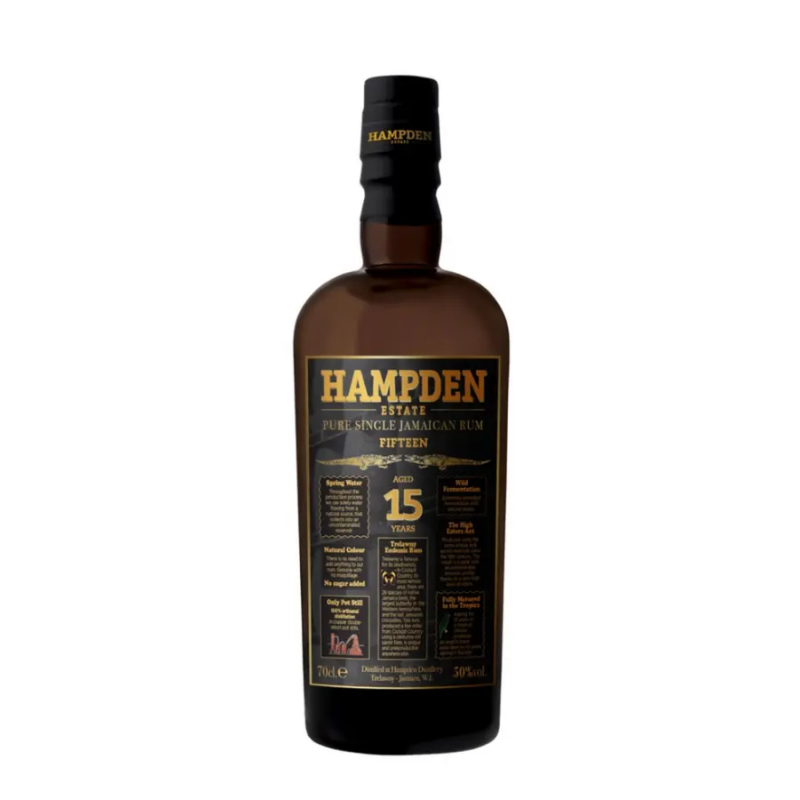 HAMPDEN - 15 ANS - 50% - 70CL HAMPDEN - 15 ANS - 50% - 70CL