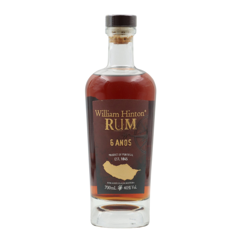 WILLIAM HINTON - RHUM VIEUX - 6 ANS - 40% - 70CL WILLIAM HINTON - RHUM VIEUX - 6 ANS - 40% - 70CL