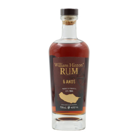 WILLIAM HINTON - RHUM VIEUX - 6 ANS - 40% - 70CL