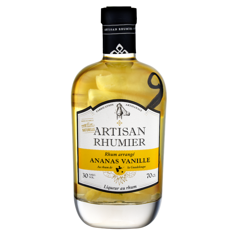 ARTISAN RHUMIER - ARRANGÉ ANANAS VANILLE - 30% - 70CL ARTISAN RHUMIER - ARRANGÉ ANANAS VANILLE - 30% - 70CL