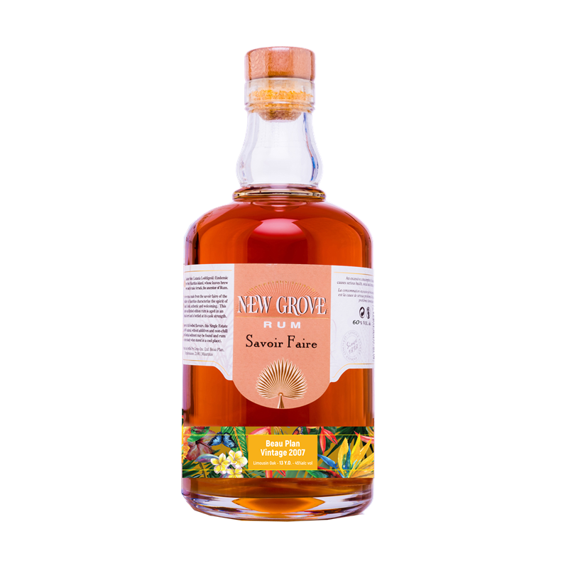 NEW GROVE - SAVOIR FAIRE - BEAU PLAN VINTAGE 2007 - 45% - 70CL NEW GROVE - SAVOIR FAIRE - BEAU PLAN VINTAGE 2007 - 45% - 70CL
