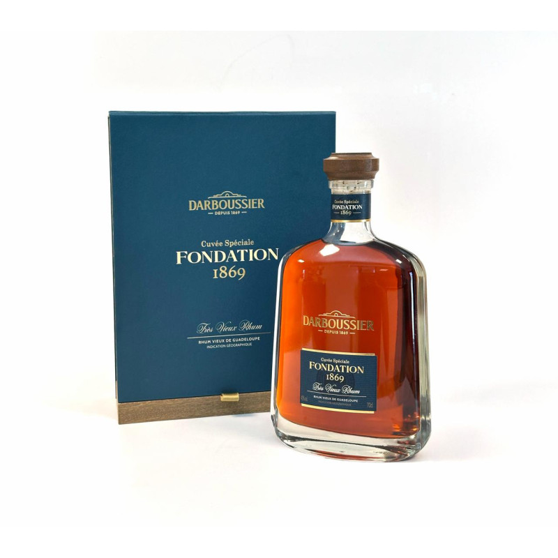 DARBOUSSIER - RHUM VIEUX - FONDATION 1869 - 45% - 70CL DARBOUSSIER - RHUM VIEUX - FONDATION 1869 - 45% - 70CL
