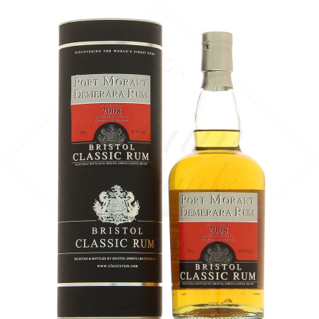 BRISTOL - PORT MOURANT DEMERARA RHUM - 2008 - 43% - 70CL