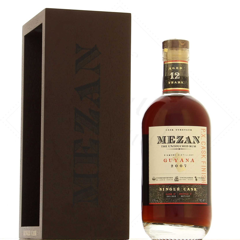 MEZAN - GUYANA - 2007 - 12 ANS - PX CASK FINISH - SINGLE CASK - 57% - 70CL MEZAN - GUYANA - 2007 - 12 ANS - PX CASK FINISH - SINGLE CASK - 57% - 70CL