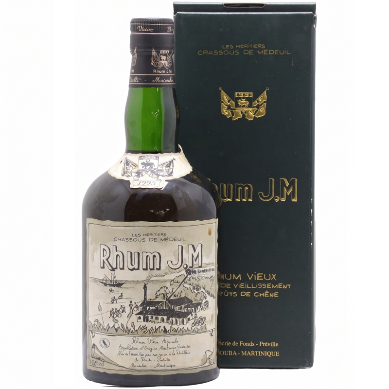 RHUM J.M - RHUM VIEUX - 1993 - 10 ANS - 49,6% - 70CL RHUM J.M - RHUM VIEUX - 1993 - 10 ANS - 49,6% - 70CL