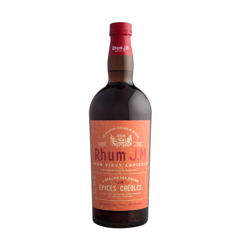 RHUM J.M - RHUM VIEUX - ÉPICES CRÉOLES - 46% - 70CL