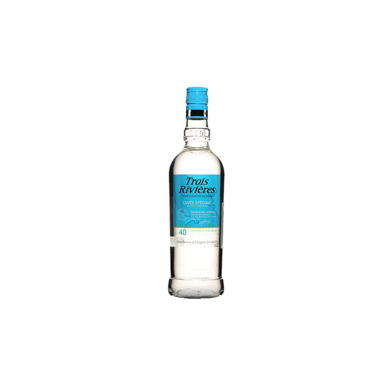TROIS RIVIÈRES - RHUM BLANC - CUVÉE SPÉCIALE - 40% - 70CL TROIS RIVIÈRES - RHUM BLANC - CUVÉE SPÉCIALE - 40% - 70CL