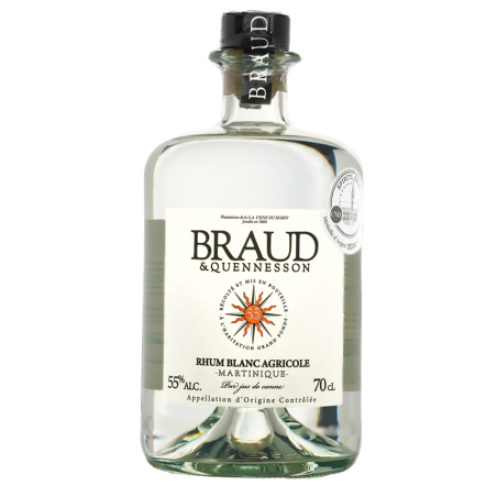 BRAUD & QUENNESSON - RHUM BLANC - 55% - 70CL