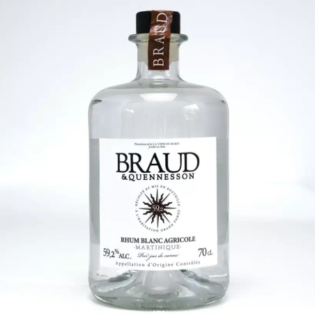 BRAUD & QUENNESSON - RHUM BLANC - 59,2% - 70CL