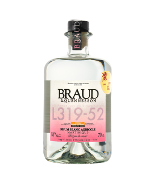BRAUD & QUENNESSON - RHUM BLANC - PARCELLE FOND POTERIE L319-52 - 52% - 70CL