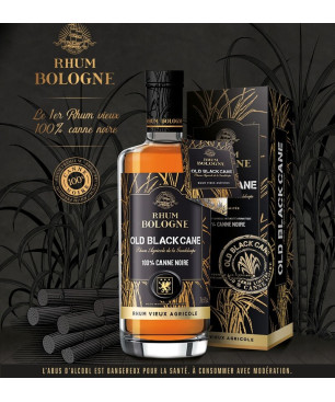 BOLOGNE - RHUM VIEUX - OLD BLACK CANE - 45% - 70CL