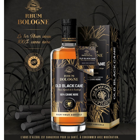 BOLOGNE - RHUM VIEUX - OLD BLACK CANE - 45% - 70CL