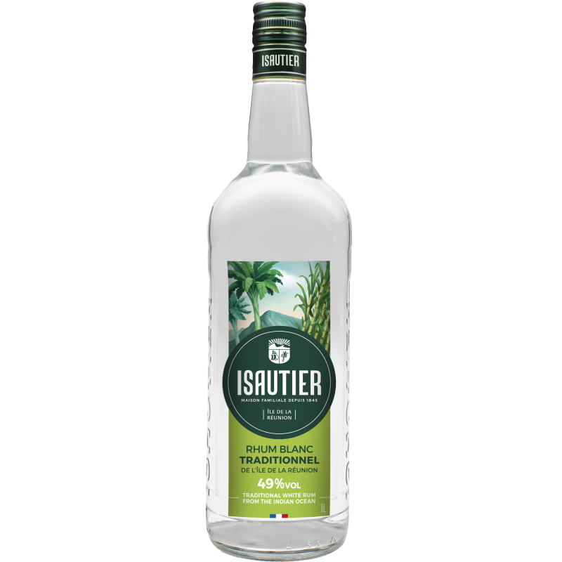 ISAUTIER - RHUM BLANC TRADITIONNEL - 49% - 100CL ISAUTIER - RHUM BLANC TRADITIONNEL - 49% - 100CL