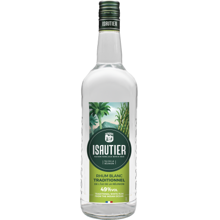 ISAUTIER - RHUM BLANC TRADITIONNEL - 49% - 100CL