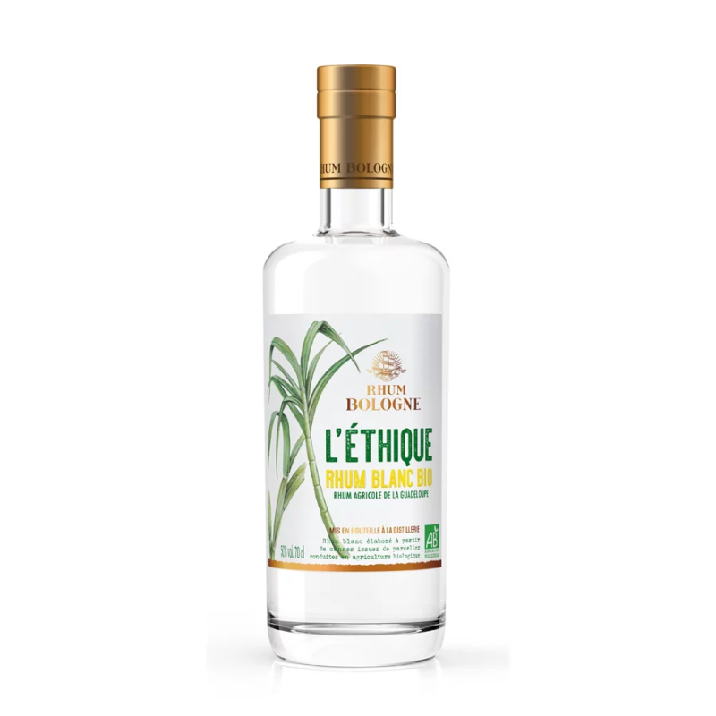 BOLOGNE - RHUM BLANC - L'ETHIQUE - 50% - 70CL BOLOGNE - RHUM BLANC - L'ETHIQUE - 50% - 70CL