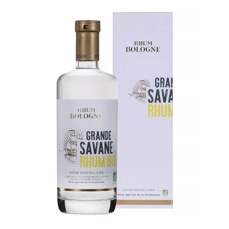 BOLOGNE - RHUM BLANC - GRANDE SAVANE - 61,2% - 70CL BOLOGNE - RHUM BLANC - GRANDE SAVANE - 61,2% - 70CL