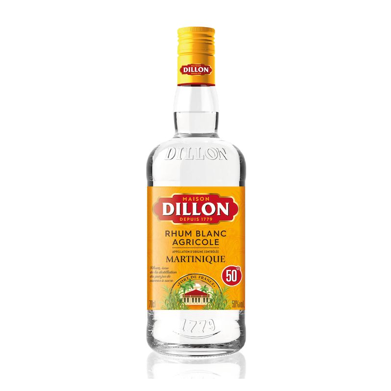 DILLON - RHUM BLANC - 50% - 1L DILLON - RHUM BLANC - 50% - 1L