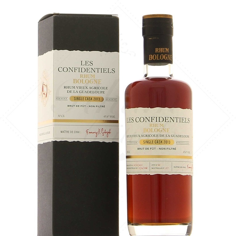 BOLOGNE - LES CONFIDENTIELS - SINGLE CASK - 2013 - 45,6% - 50CL BOLOGNE - LES CONFIDENTIELS - SINGLE CASK - 2013 - 45,6% - 50CL