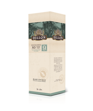 DILLON - RHUM VIEUX - XO - 9 ANS - 43% - 70CL