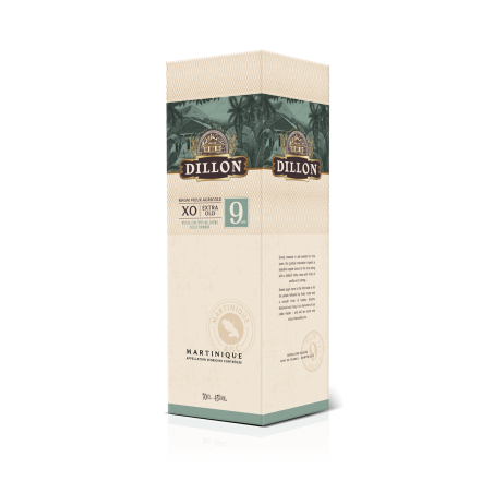 DILLON - RHUM VIEUX - XO - 9 ANS - 43% - 70CL