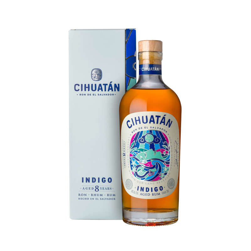 CIHUATÁN - RHUM VIEUX - INDIGO - 8 ANS - 40% - 70CL CIHUATÁN - RHUM VIEUX - INDIGO - 8 ANS - 40% - 70CL