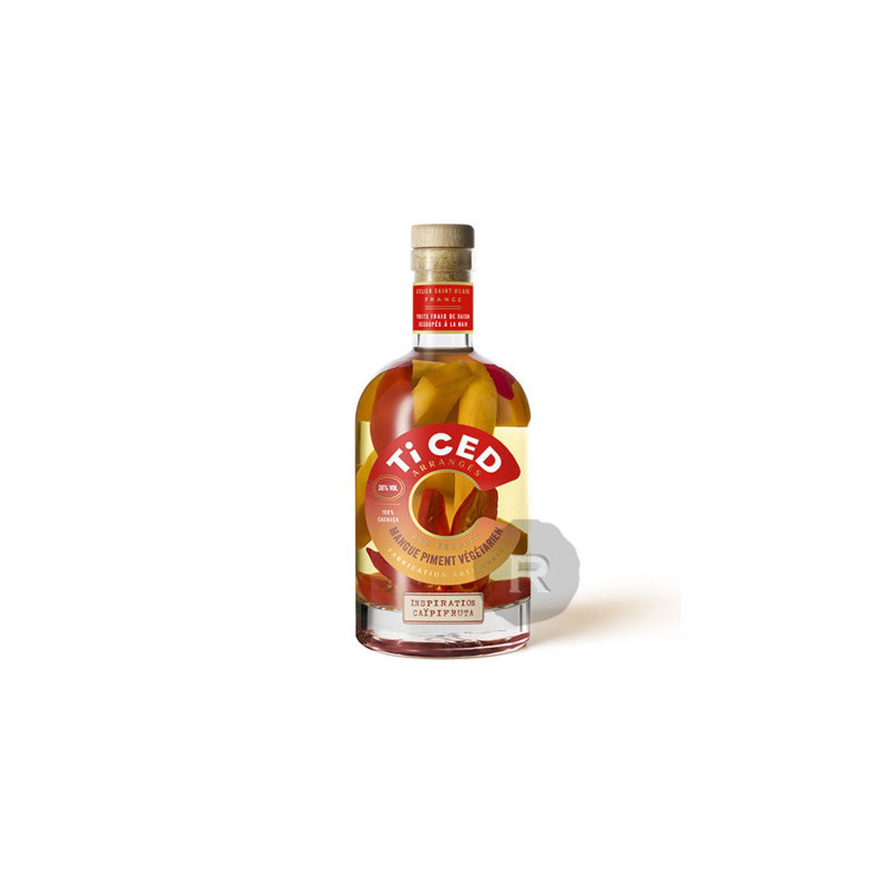 TI CED - CHAÇA - MANGUE PIMENT VÉGÉTARIEN - 36% - 70CL TI CED - CHAÇA - MANGUE PIMENT VÉGÉTARIEN - 36% - 70CL