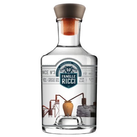 FAMILLE RICCI - RHUM BLANC - DIVERGENCE N°3 - 55% - 50CL