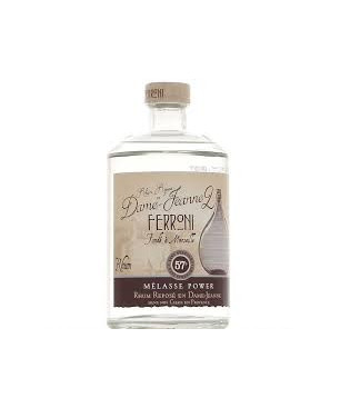 FERRONI - RHUM BLANC - MELASSE POWER - DAME-JEANNE - 57% - 70CL