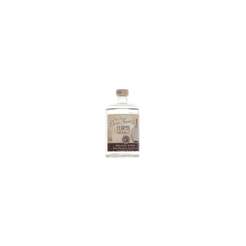 FERRONI - RHUM BLANC - MELASSE POWER - DAME-JEANNE - 57% - 70CL FERRONI - RHUM BLANC - MELASSE POWER - DAME-JEANNE - 57% - 70CL