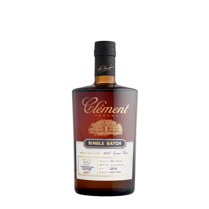 CLÉMENT - RHUM VIEUX - SINGLE BATCH - CANNE BLEUE - 46,1% - 50CL CLÉMENT - RHUM VIEUX - SINGLE BATCH - CANNE BLEUE - 46,1% - 50CL