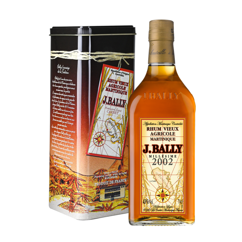 J.BALLY - RHUM VIEUX - 2002 - 43% - 70CL J.BALLY - RHUM VIEUX - 2002 - 43% - 70CL